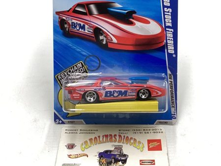 2010 Hot Wheels #102 Pro stock Firebird w  twin mill III keychain Walmart exclusive 235G Supply