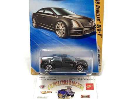 2010 Hot Wheels #10 09 Cadillac CTS-V 240C black with protector Online Sale