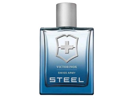 Swiss Army Steel For Men By Victorinox Eau De Toilette Spray 3.4 oz For Sale