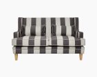 Hudson Grey Stripe 2 Seater Sofa Online