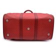 Fendi Vintage Red Monogram Canvas Duffle Travel Bag Handbag Online