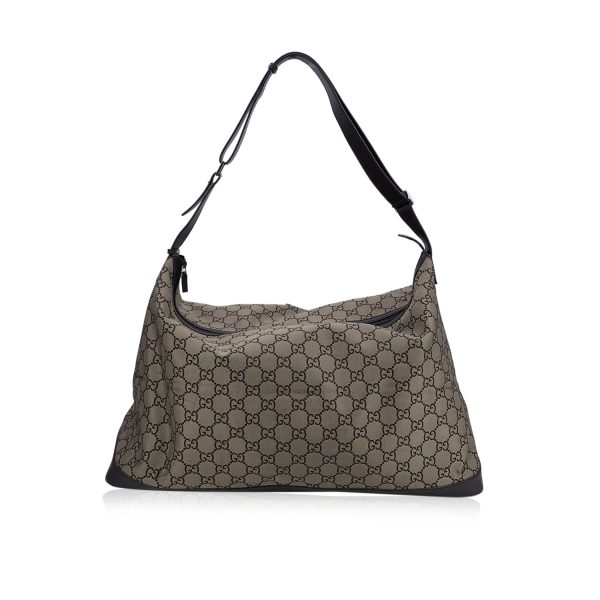 Gucci Light Brown Monogram Canvas XL Hobo Travel Overnight Duffle Online Sale