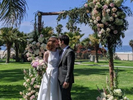 Flower Clouds Wedding Arch For Discount