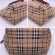 Burberry Beige Red Haymarket Check Canvas Salisbury Tote Bag Supply