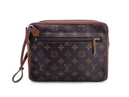 Louis Vuitton Vintage Monogram Canvas Pochette Sport Wristlet Bag Supply