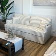 Hampton 3 Seater Sofa Natural Stripe Fashion