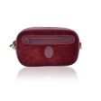 Cartier Vintage Burgundy Suede and Leather Clutch Pochette Sale