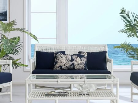 Havana Rattan 2 Seater Sofa White Fashion