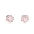 Hermes Paris Silver Metal Clou De Selle Clip On Earrings Online Sale