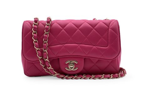 Chanel Pink Quilted Leather Mini Mademoiselle Chic Shoulder Bag Discount