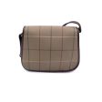 Burberry Vintage Beige Check Canvas Flap Shoulder Bag Supply