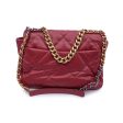 Chanel Red Quilted Leather Maxi 19 Flap Shoulder Bag Fashion