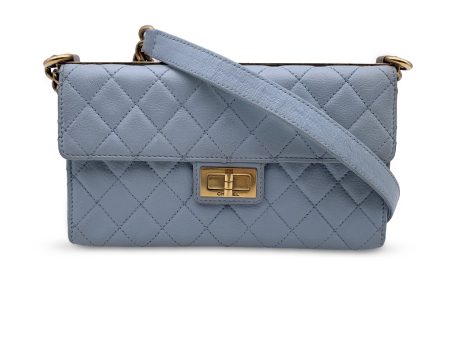 Chanel Light Blue Quilted Leather Trendy Reissue Shoulder Bag Online Sale