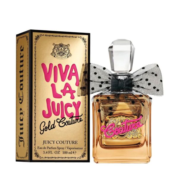 Viva La Juicy Gold Couture for Women By Juicy Couture Eau de Parfum 3.4 oz Online now