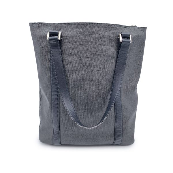 Bulgari Bvlgari Grey Canvas Unisex Tote Bag Handbag Hot on Sale