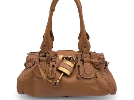 Chloe Beige Tan Leather Paddington Bag Tote Satchel Handbag Hot on Sale