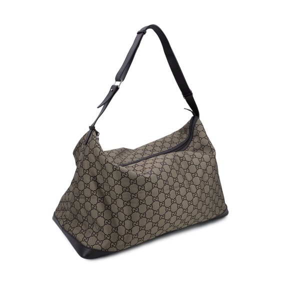 Gucci Light Brown Monogram Canvas XL Hobo Travel Overnight Duffle Online Sale