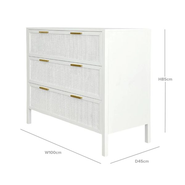 Santorini 3 Drawer Dresser For Sale