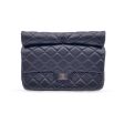 Chanel Black Quilted Leather Reissue Roll 2.55 Clutch Bag For Sale