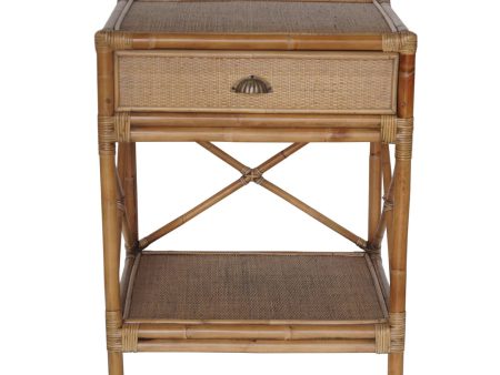 Cayman Rattan Bedside Table Cheap