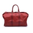 Fendi Vintage Red Monogram Canvas Duffle Travel Bag Handbag Online