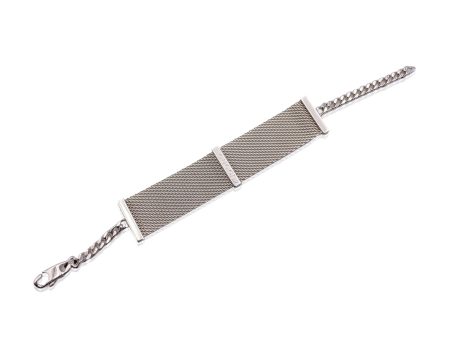 Gucci Sterling Silver 925 Metal Mesh Bracelet Online Hot Sale