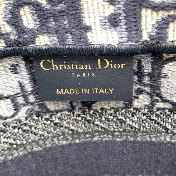 Christian Dior Blue Oblique Canvas Small Book Tote Bag Handbag Fashion