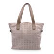 Chanel Beige Nylon New Travel Line Tote Shoulder Bag 2000s Supply