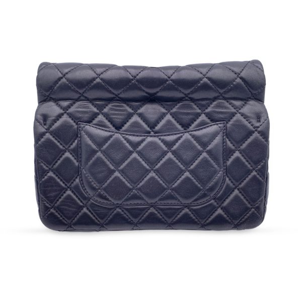 Chanel Black Quilted Leather Reissue Roll 2.55 Clutch Bag For Sale