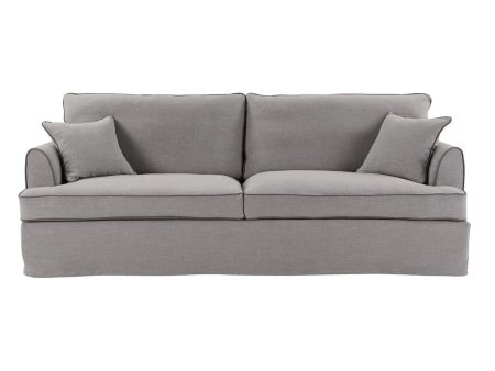 Hampton 3 Seater Sofa Pebble Grey Online Sale