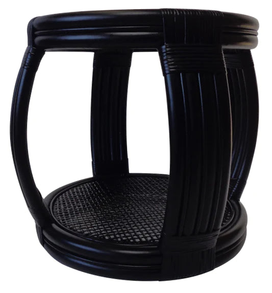 Cayman Rattan Side Table Black Online