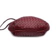 Bottega Veneta Vintage Burgundy Intrecciato Woven Crossbody Bag Supply