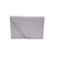 Yves Saint Laurent Vintage White Leather Handbag Clutch Bag Supply