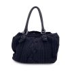 Ermanno Scervino Black Wool Knit Tote Shoulder Bag Handbag Sale