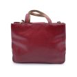 Roberto Capucci Vintage Burgundy Leather Tote Shoulder Bag Fashion