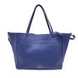 Valentino Garavani Blue Leather Rockstud Tote Shoulder Bag Supply