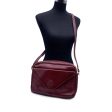 Cartier Vintage Burgundy Leather Messenger Shoulder Bag Sale