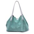 Tiffany & Co. Green Reversible 2 Way Snake Print Suede Tote Bag Fashion