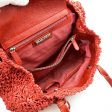 Ermanno Scervino Red Raffia and Leather Tote Shoulder Bag Hot on Sale