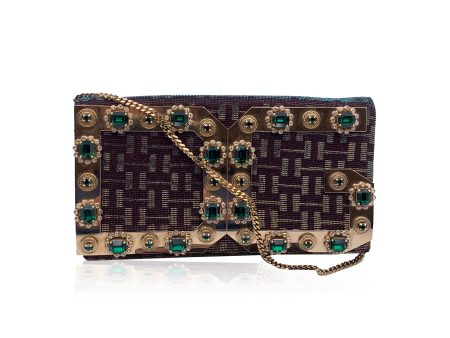 Dolce & Gabbana Embellished Evening Bag Clutch with Chain Strap Online