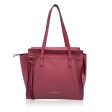 Salvatore Ferragamo Pink Leather Amy Double Handle Bag Tote For Cheap