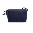 Bottega Veneta Black Intrecciato Woven Satin Mini Evening Shoulder Bag Cheap