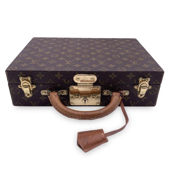 Louis Vuitton Monogram Canvas Jewelry Case Boite Bijoux Travel Bag Discount