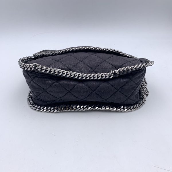 Stella McCartney Black Quilted Falabella Flap Shoulder Bag Sale