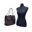 Chanel Brown Quilted Caviar Leather Chic Shopping Tote Bag Fashion