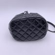 Chanel Black Glossy Leather CC Logo Bucket Drawstring Shoulder Bag Online