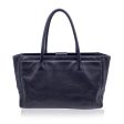 Chanel Black Pebbled Leather 2000s Executive Tote Bag Handbag on Sale