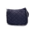 Stella McCartney Black Quilted Falabella Flap Shoulder Bag Sale