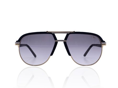 Cazal Black Aviator Sunglasses Mod.9085 Col. 002 61 17 140 mm Online Hot Sale