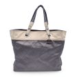 Chanel Gray Metallic Quilted Canvas Paris Biarritz Tote Bag Sale